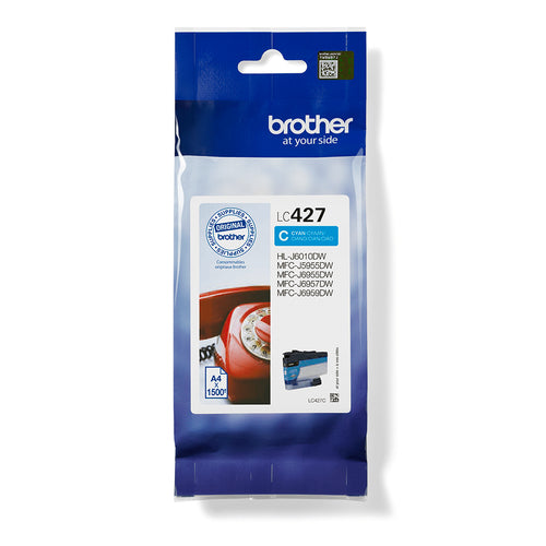 Brother LC-427C ink cartridge 1 pc(s) Original Standard Yield Cyan Brother LC-427C ink cartridge 1 pc(s) Original Standard Yield Cyan